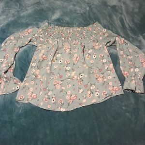 Off the shoulder floral top